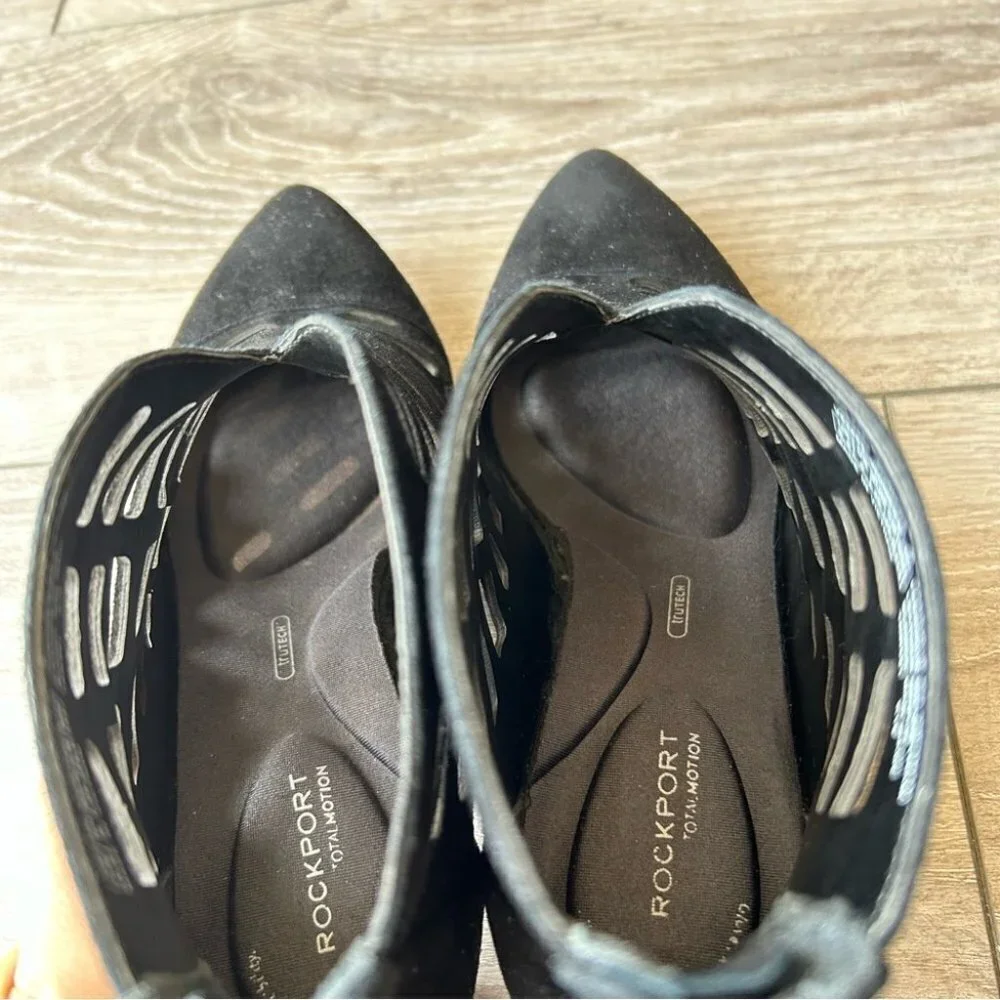 Rockport Black Cutout Kalila Suede Bootie - Picture 9 of 16